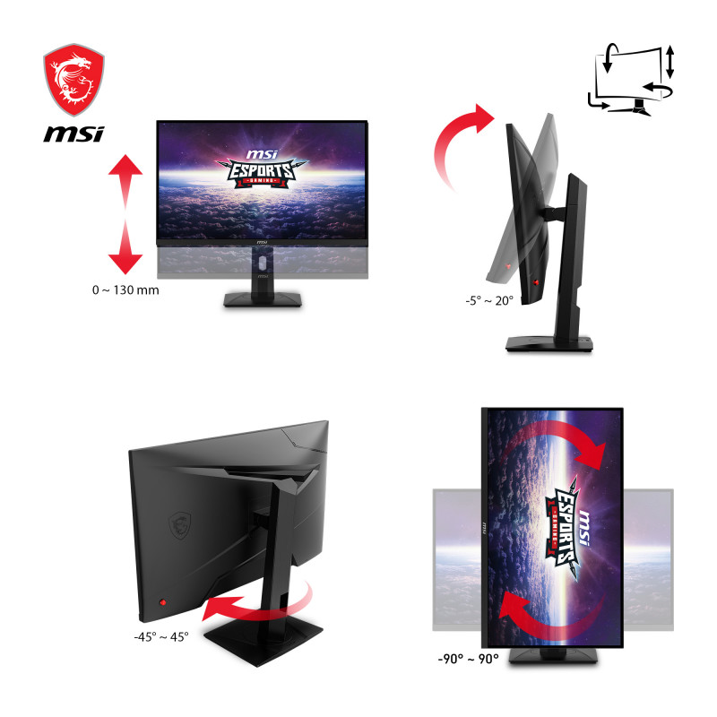 MSI G274QPXDE 68.6cm (27) QHD IPS spēļu monitors 16:9 HDMI/DP/USB-C PD65W 240Hz