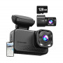 REDTIGER VC70 Wi-Fi 4K + 2.5K automašīnas videokamera ar 128GB karti