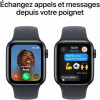 Apple Watch SE (GPS) 40 mm, Midnight alumīnija korpuss ar Midnight sporta siksniņu – S/M