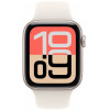 Apple Watch SE 3 (2025) GPS 40mm, Starlight alumīnija korpuss, Starlight sporta siksniņa S/M (MEH34)
