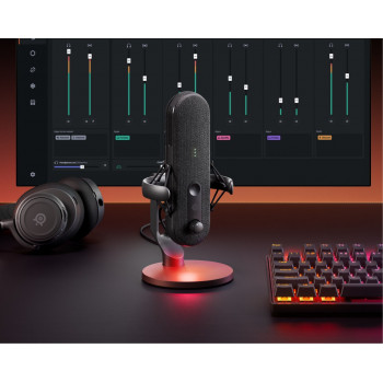 Steelseries ALIAS melns PC mikrofons