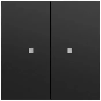 GIRA 517374 spiedpogas taustiņš, 2-kārtīgs, OneKNX System 70, melns (517374)