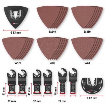 Einhell 708136 daudzfunkciju instrumenta piederumu komplekts, 35 gabali, XL-PLUS-CASE