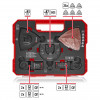 Einhell 708136 daudzfunkciju instrumenta piederumu komplekts, 35 gabali, XL-PLUS-CASE