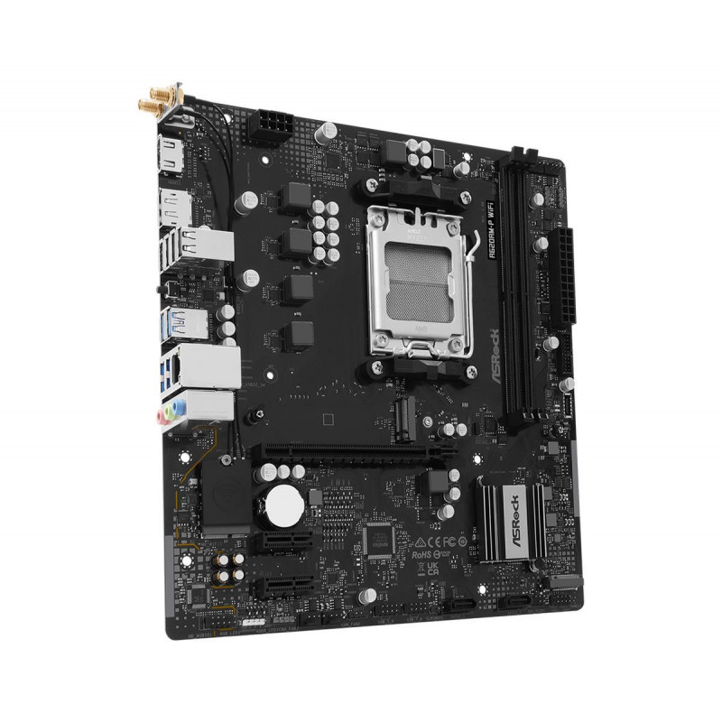 ASRock A620AM-P WIFI mātesplate, AMD A620A, AM5 ligzda, microATX