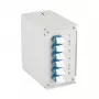 EFB Elektronik DIN sliedes optiskās šķiedras kārba OS2 G652D, 12x LC pigtail, 6x LC duplex savienotāji (BHS70921.12)