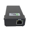 Microconnect POEINJ-60W-USBC gigabitu PoE inžektors, IEEE 802.3af/802.3bt, 100 m, melns