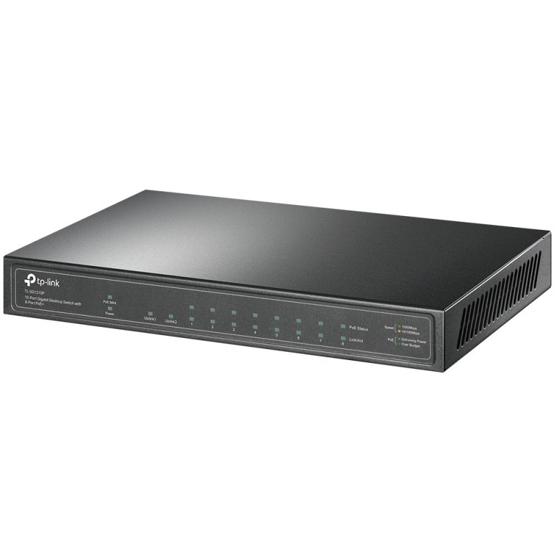 TP-Link komutators TL-SG1210P 10 portu Gigabit PoE V4.4