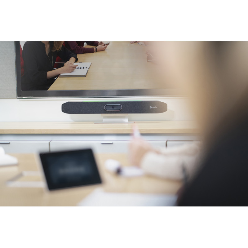 Poly Studio X50 visaptveroša videokonferenču josla, EMEA-INTL angļu lokalizācija, Eiropas kontaktdakša (83Z44AA#ABB)