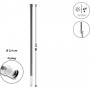 Delock WiFi 5800 MHz antena N plug 10 dBi daudzvirzienu stacionāra āra pelēka 60 cm (60767)