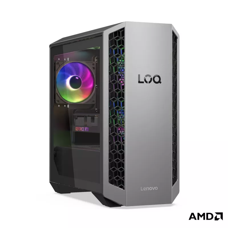 Lenovo LOQ Tower 26ADR10 galddators - AMD Ryzen 7 8745HX, 16GB RAM, 512GB SSD, NVIDIA GeForce RTX 5050 8GB, Windows 11 Home