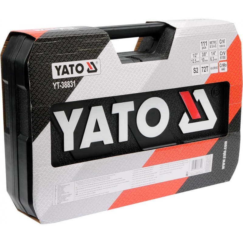 Yato YT-38831 mehāniķa instrumentu komplekts, 111 instrumenti