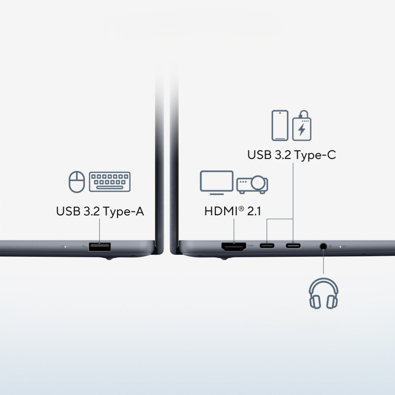 ASUS Zenbook 14 UX3480QA-SF003W 14 inch portatīvais dators - Qualcomm Snapdragon X X1-26-100, 16GB RAM, 512GB SSD, Windows 11 Home