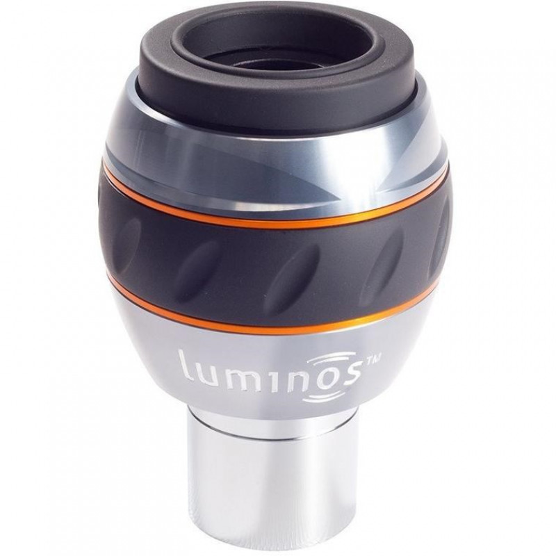 Celestron Luminos 15 mm teleskopa okulārs, 1,7 cm, melns/zils/oranžs/sudraba
