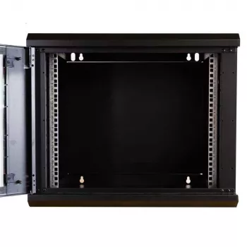 IT-BUDGET TAUNUS 19 inch Tīkla skapis, 12U, 600 mm dziļums, stikla durvis, aizslēdzams, melns