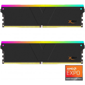 V-Color Manta XSky DDR5-6000 RAM, CL28, EXPO - 32 GB Dual komplekts, melns