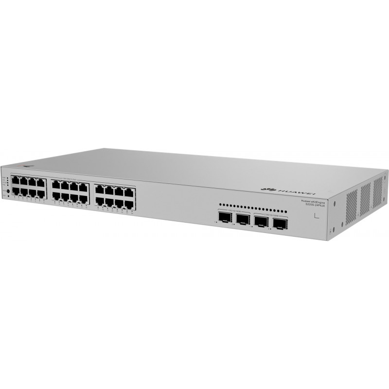 Huawei S220S-24P4JX Gigabit PoE komutators ar 2x 2.5G SFP un 2x SFP+, 400 W