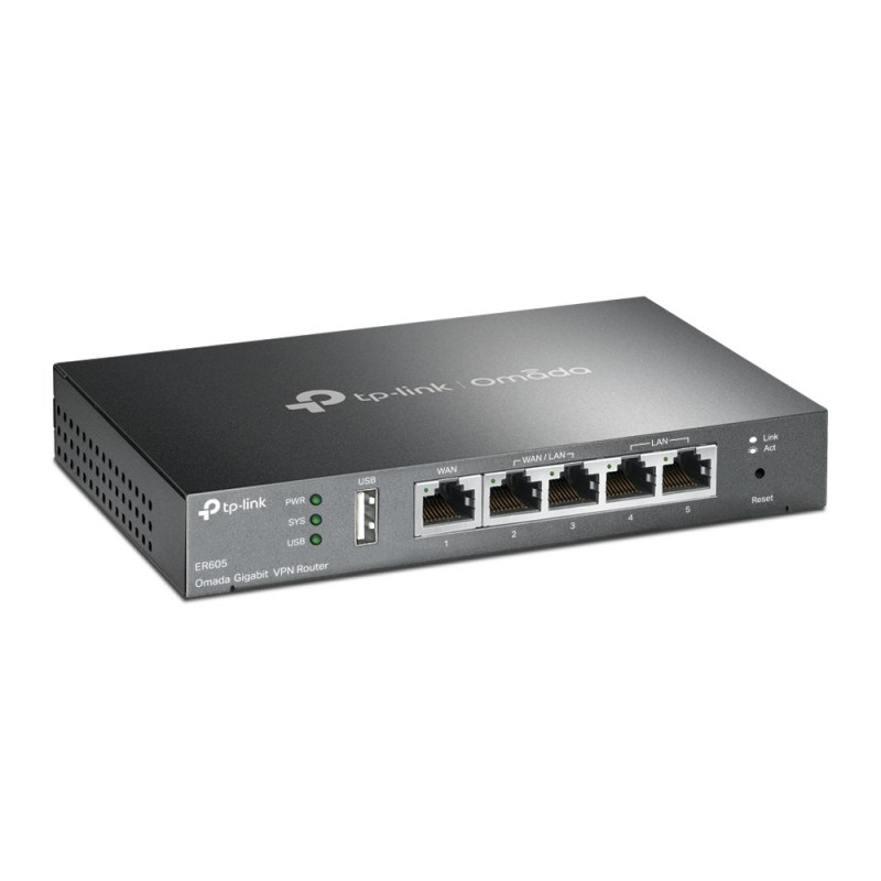TP-Link ER605 (TL-R605) gigabitu VPN maršrutētājs, melns