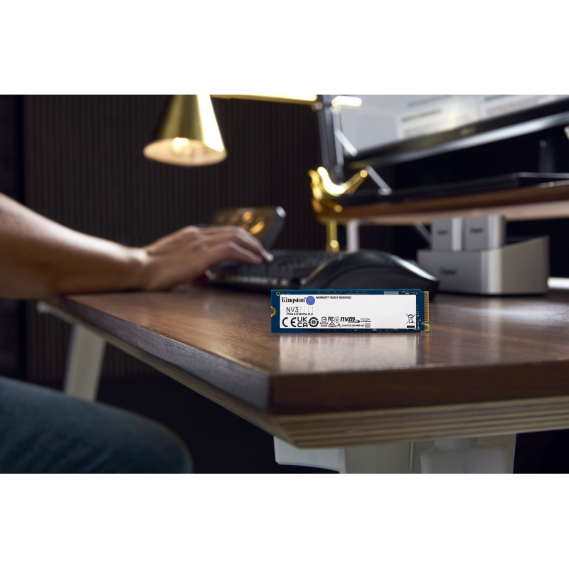 Kingston NV3 500GB M.2 2280 PCIe 4.0 x4 NVMe iekšējais SSD (SNV3S/500GBK)