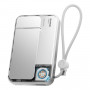 SHARGE ICEMAG 3 pārnēsājamais akumulators, 10 000 mAh, 25 W Qi2, 35 W USB-C, balts
