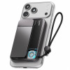 SHARGE ICEMAG 3 pārnēsājamais akumulators, 10 000 mAh, 25 W Qi2, 35 W USB-C, melns