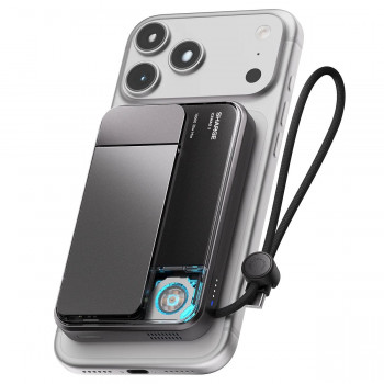 SHARGE ICEMAG 3 pārnēsājamais akumulators, 10 000 mAh, 25 W Qi2, 35 W USB-C, melns
