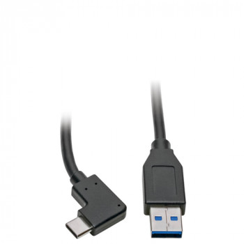 Eaton USB-C uz USB-A kabelis, taisnleņķa USB-C, USB 3.2 Gen 1, 0,91 m, melns