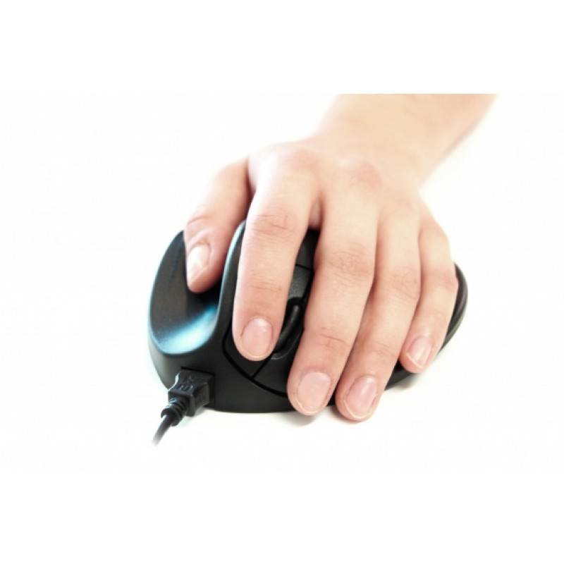 Bakker Elkhuizen Hippus HandShoeMouse mazā ergonomiskā pele, kreilim (BNEP170L)