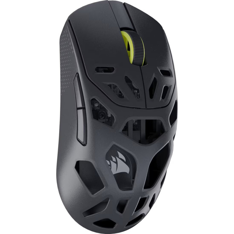 Corsair SABRE V2 PRO bezvadu spēļu pele, 2.4GHz / Bluetooth / USB-C, melna (CH-931G100-WW)