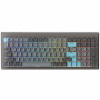 Ducky Cushion 98 spēļu klaviatūra, 96%, US izkārtojums (ANSI), Shush sarkanie slēdži - Nickel (DKCUS2598-DSUSPHCC3H1)