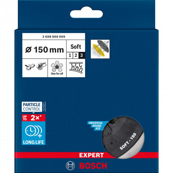 Bosch EXPERT Multihole pamatplāksne 150 mm, mīksta (2608900009)
