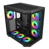 FSP U580 ARGB ATX Ultra tornis spēļu korpuss - melns