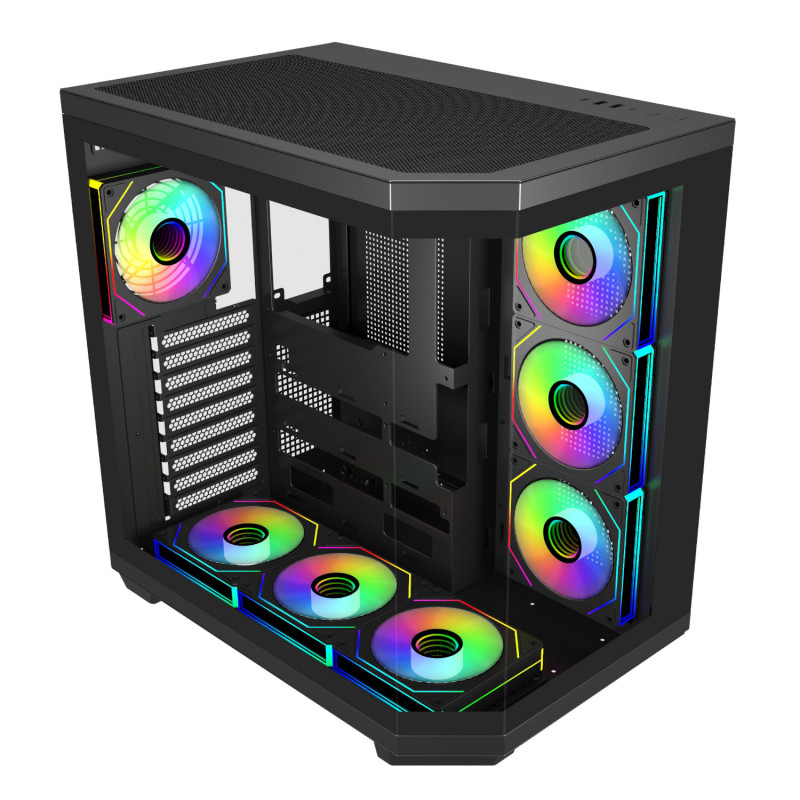 FSP U580 ARGB ATX Ultra tornis spēļu korpuss - melns