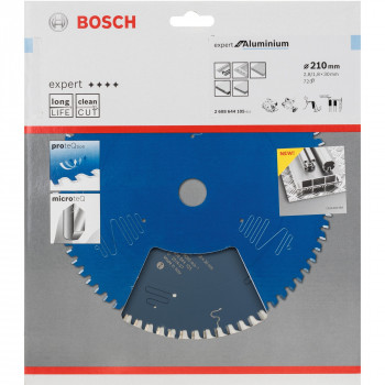 Bosch Expert for Aluminium ripzāģa asmens Ø 210 mm, 72 zobi, urbums 30 mm (2608644105)