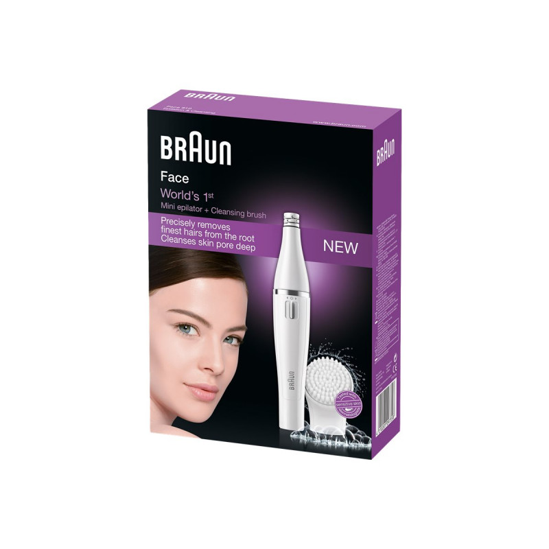 Braun Face SE810 sejas epilators ar tīrīšanas birstes galviņu