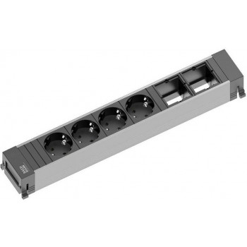Bachmann POWER FRAME pagarinātājs, 4 kontaktligzdas, GST18i3 ieeja, 20 cm (916.030)