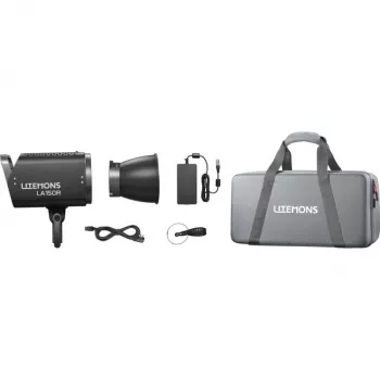 Godox Litemons LA150R LED RGB lampa melna ar somu
