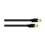 Cordial Cat5e S/UTP savienojuma kabelis RJ45, 0.3 m, melns