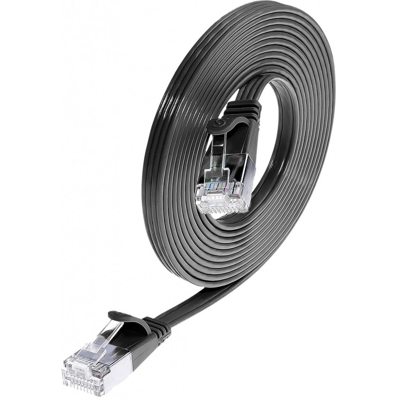 Wirewin Slim Cat6 U/FTP savienojuma kabelis RJ45, 10 m, pelēks