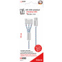 2GO USB kabelis USB-B uz USB-C/Micro-USB-B/Lightning, 1,5 m, daudzkrāsu