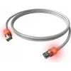 ZVK EasyLan Cat6a LED patch kabelis RJ45, ekranēts, 7,5 m, tirkīza