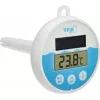 TFA Dostmann digitālais baseina termometrs ar saules bateriju, balts/tirkīza, 30.1068.02
