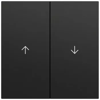 Gira 329474 divkāršs slēdža taustiņš ar bultiņām, System 70, melns (krāsots)