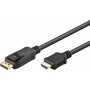 Goobay DisplayPort uz HDMI kabelis, 5 m, melns (80523)