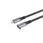 Mercodan leņķiskais USB kabelis USB-C uz USB-C, 3 m