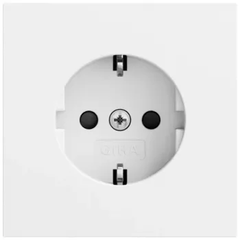 Gira System 70 SCHUKO kontaktligzda SP, tīri balta, 445372