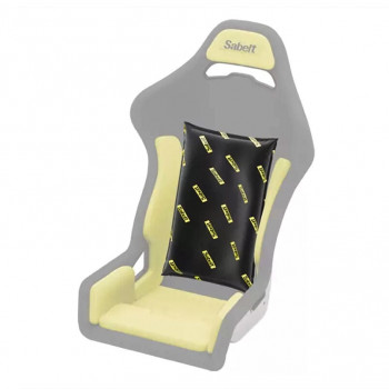 Sabelt Sim Foam Pro Kit atzveltnes spilvens, formu noturīgs, ergonomisks, 40x65 cm, melns