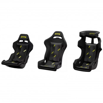 Sabelt Sim Foam Pro Kit atzveltnes spilvens, formu noturīgs, ergonomisks, 40x65 cm, melns