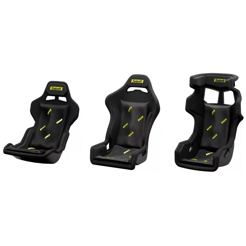 Sabelt Sim Foam Pro Kit atzveltnes spilvens, formu noturīgs, ergonomisks, 40x65 cm, melns
