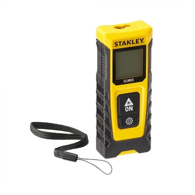 Stanley SLM65 lāzera attāluma mērītājs, melns, dzeltens, 20 m